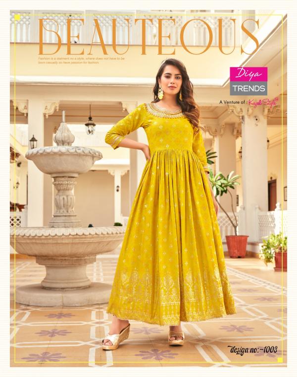 Diya Trends Poosh Vol 1 Rayon  Fancy Designer Gown Collection